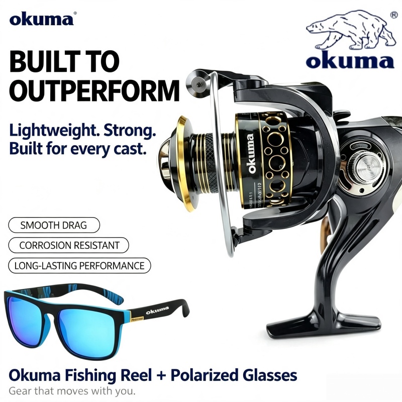 Surf Reel - OKUMA-Spinning Reel, Reel Pancing Ultra Ringan
