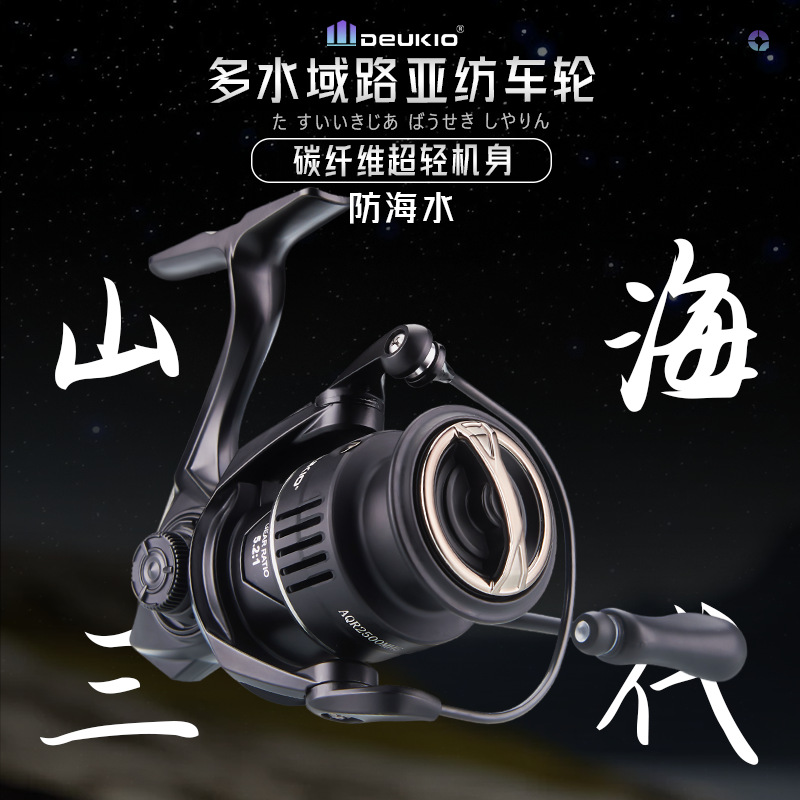 Reel Pancing Serat Karbon Tanp - Ice Fishing Reel ulasan dan harga