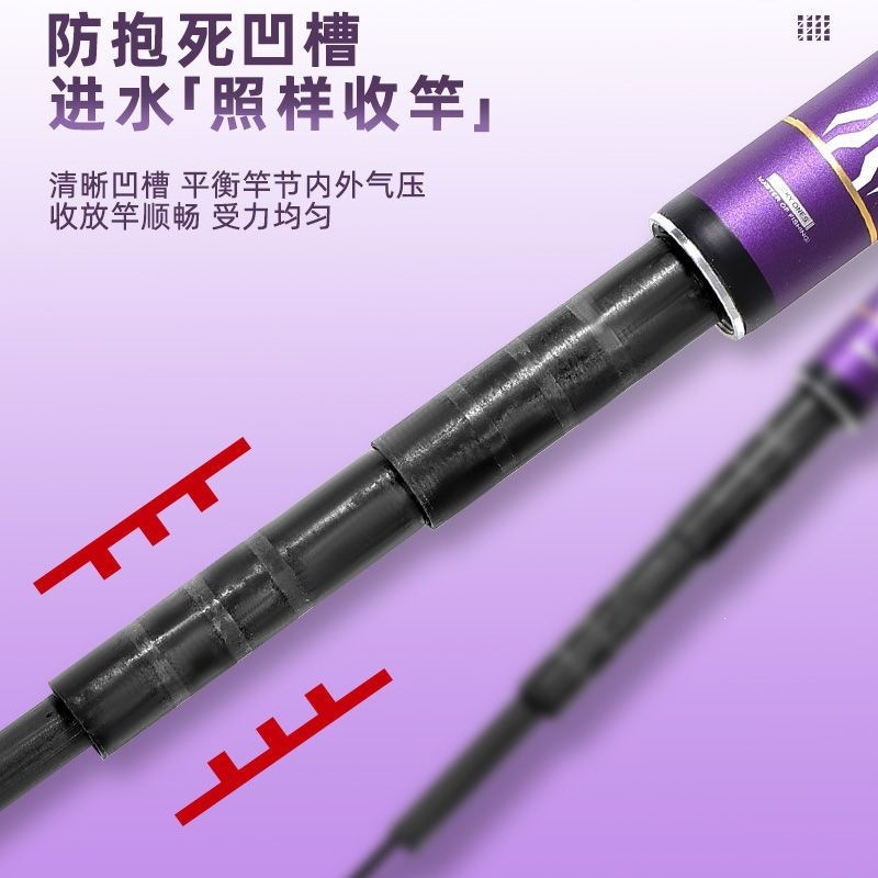 Joran Pancing Serat Karbon Tel - Surf Reel ulasan dan harga